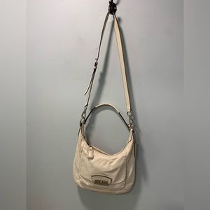 Coach White Leather Hobo Crossbody